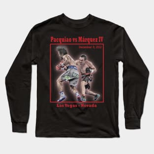 Pacquiao vs Marquez Red Long Sleeve T-Shirt